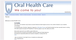 Desktop Screenshot of oralhealthcareus.com